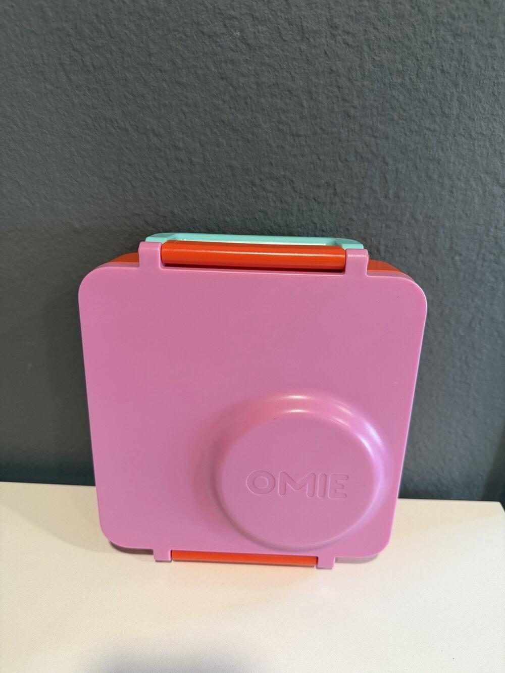 Omie Box Kids Bento Insulated 3 Compment Lunch Box Thermos Pink Berry Orange Hot